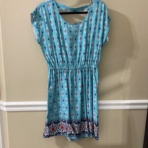 Pink Republic Blue Patterned Dress